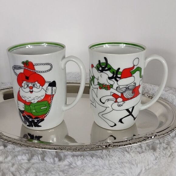 2 Fitz & Floyd Christmas Mugs - Picture 6 of 6
